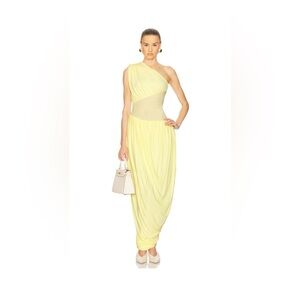 Helsa One-Shoulder Yellow Dress From Revolve Size Small. Worn Once, Dry Cleaned